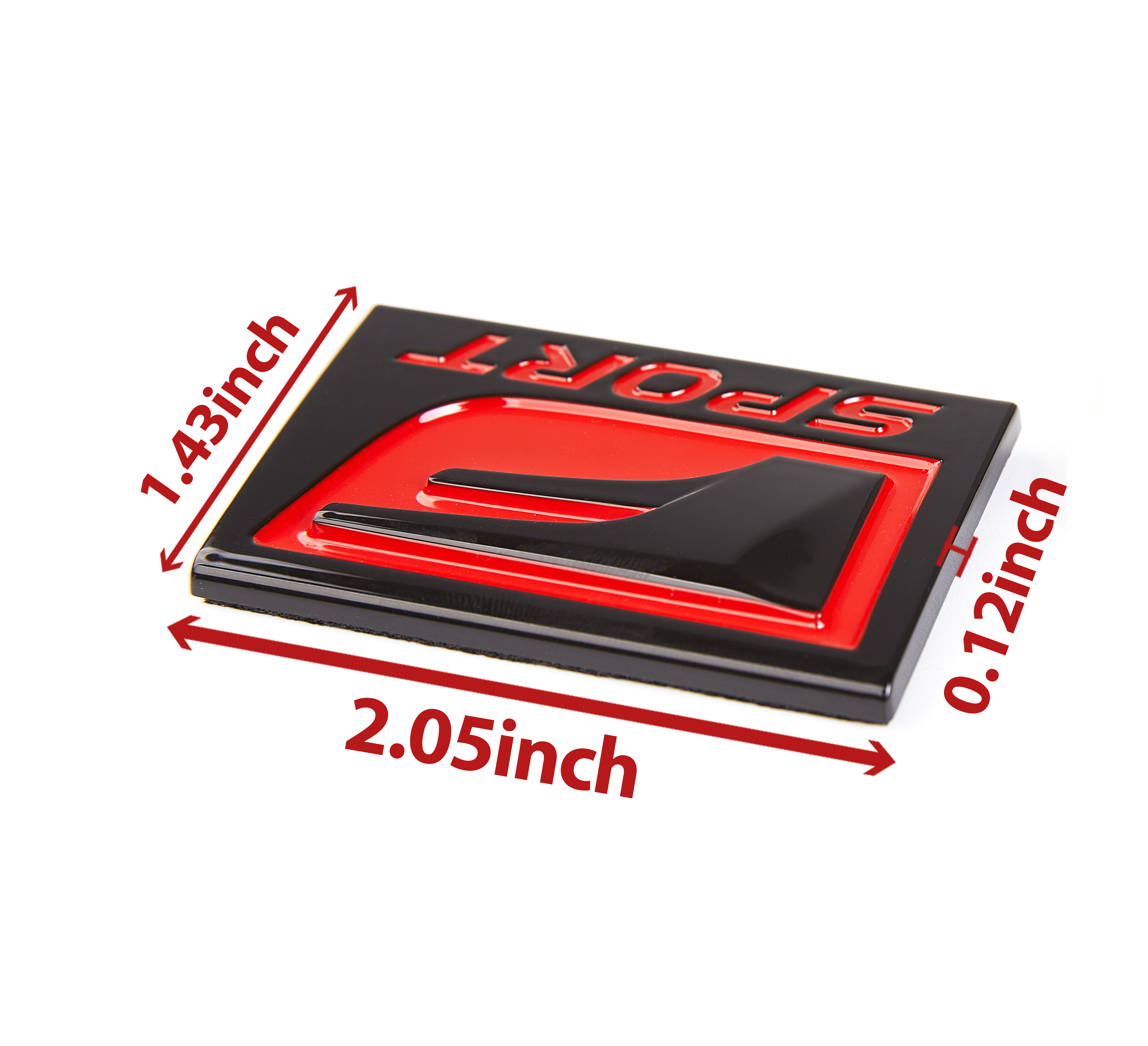 2PCS  IS-F GS-F RC IS250 350 RX350 Plastic F-SPORT Fender Side /Rear Emblem Sticker Glossy Black Red Lexus