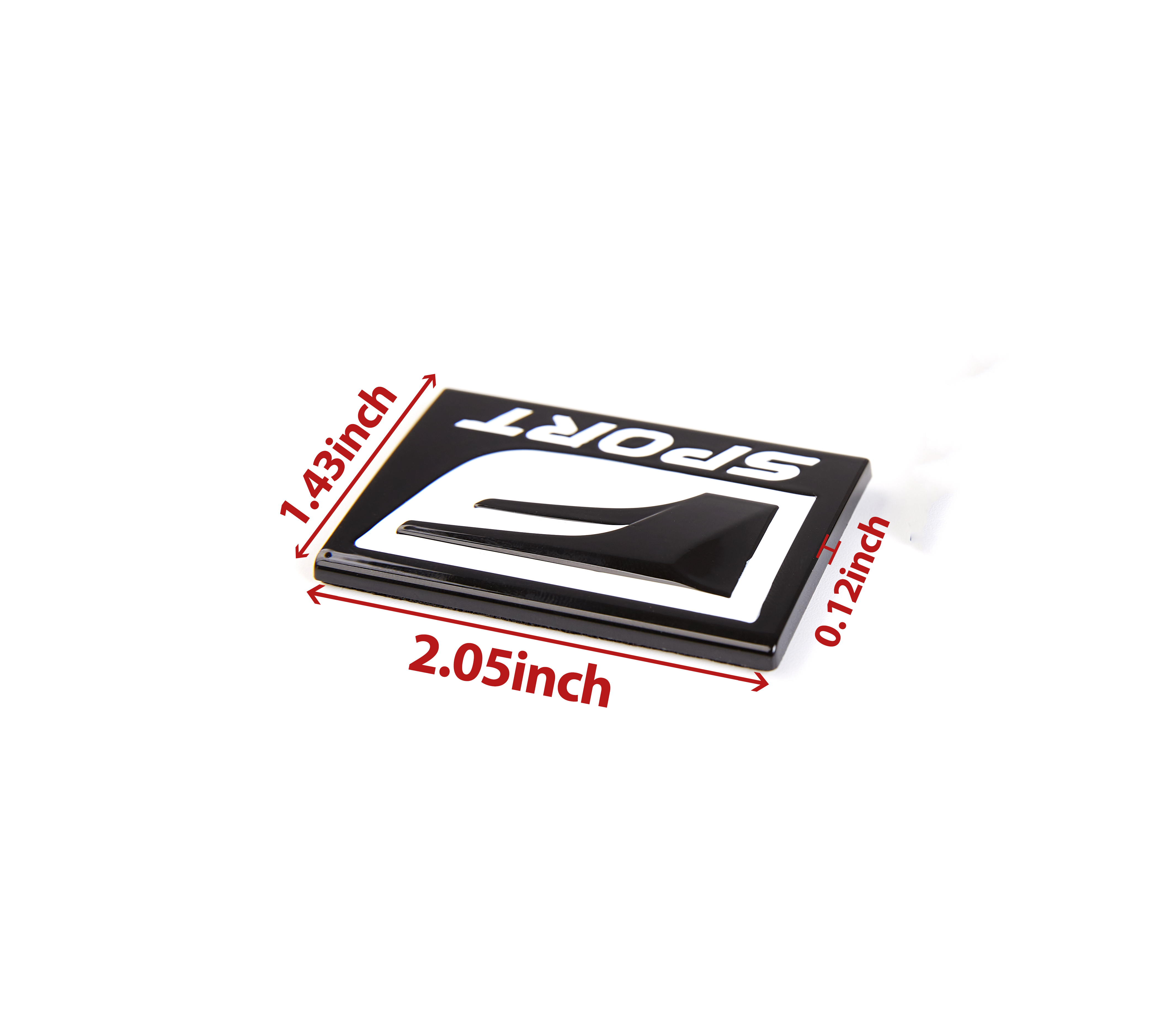 2PCS  IS-F GS-F RC IS250 350 RX350 Plastic F-SPORT Fender Side /Rear Emblem Sticker Glossy Black Lexus
