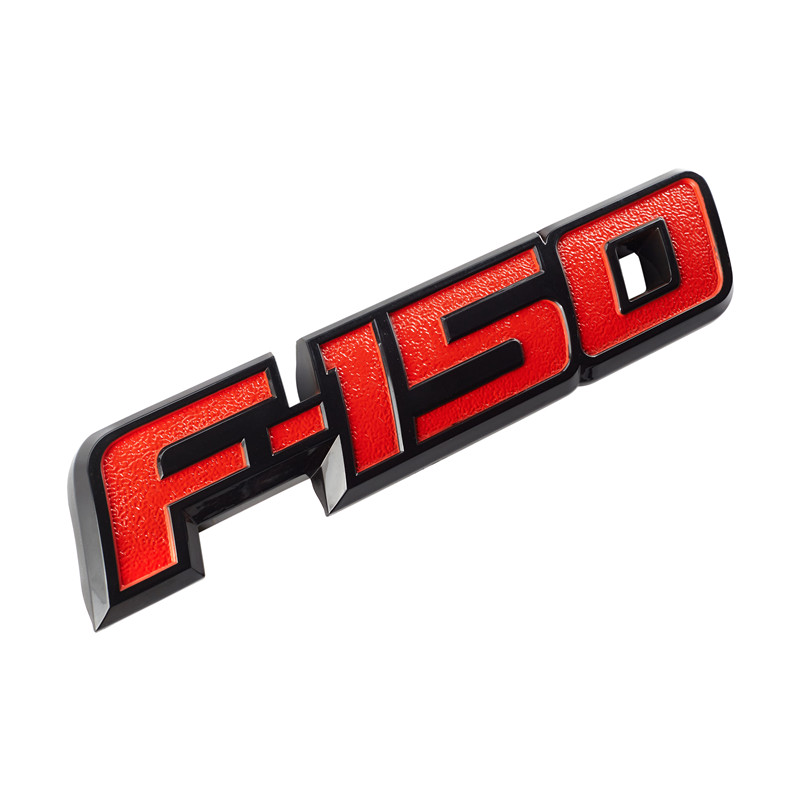 Tailgate Emblem Fit for F-150 2009-2022 Rear Trunk Badge Adhesive All Black Logo