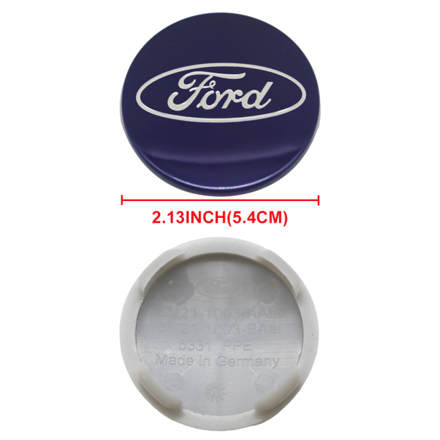 Ford Wheel Center Hub Caps 54mm Rim Emblem Hubcap Cover Logo 2 ⅛" 4PCS SET Blue 6M21-1003-AA 6M2Z-1003-C CP9C1A096AA