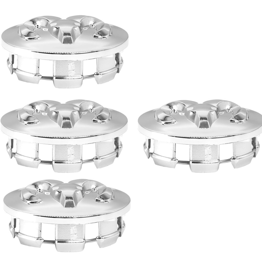 63MM Dodge RAM 1500 2013-2019 Wheel Center Caps Rim Center Hub Cover Chrome Silver 4PCS SET 