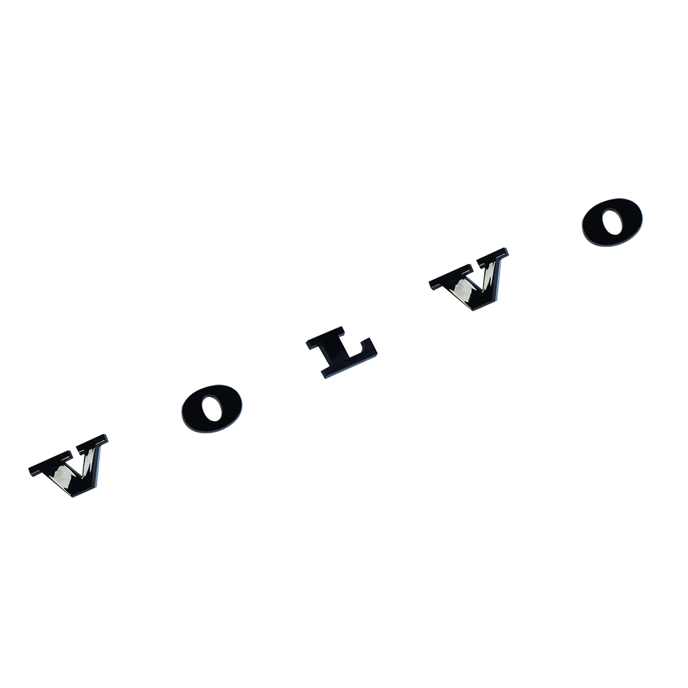 VOLVO Rear Tailgate Letters Trunk Lid Badge Nameplate Emblem Sport Gloss Black