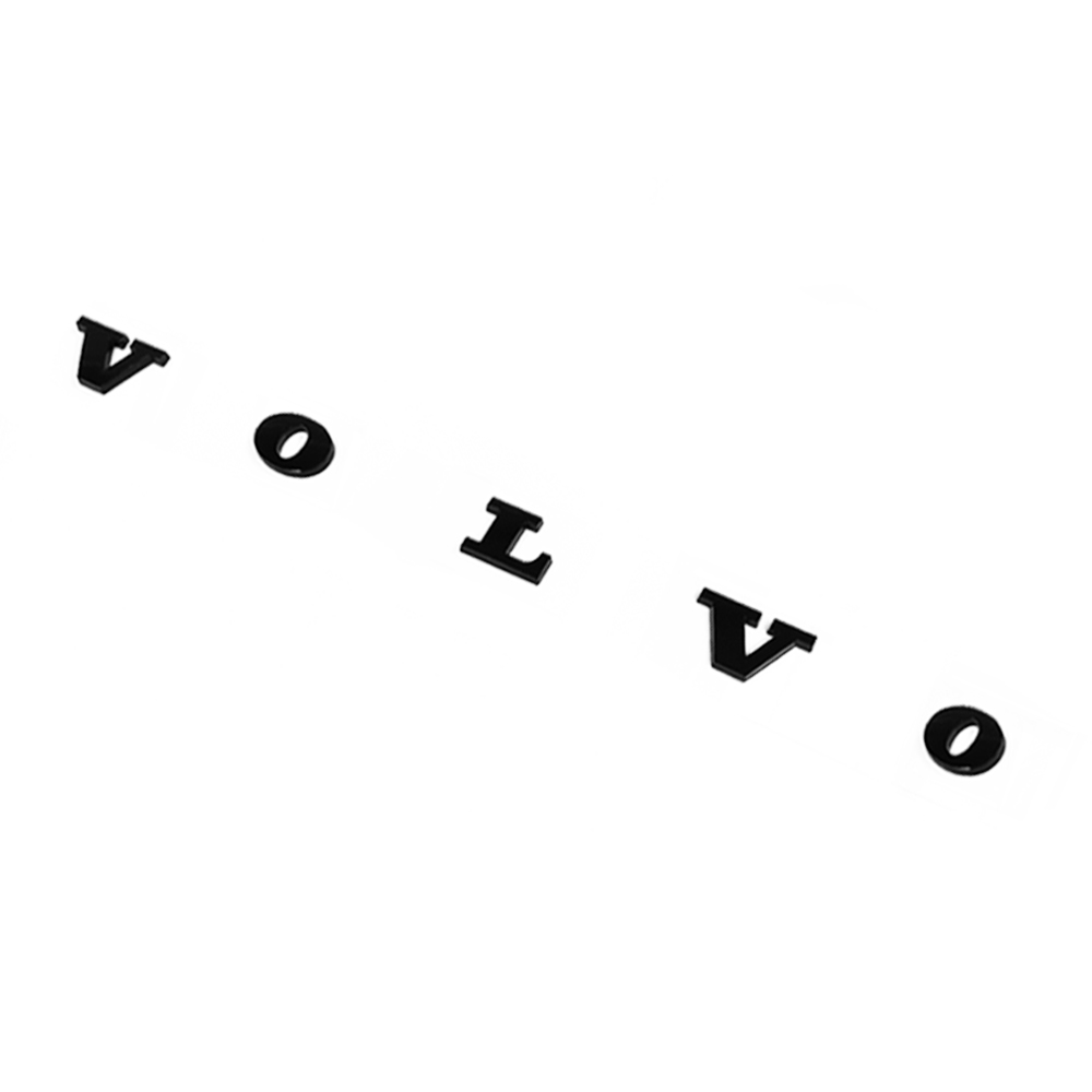 VOLVO Rear Tailgate Letters Trunk Lid Badge Nameplate Emblem Sport Matte Black