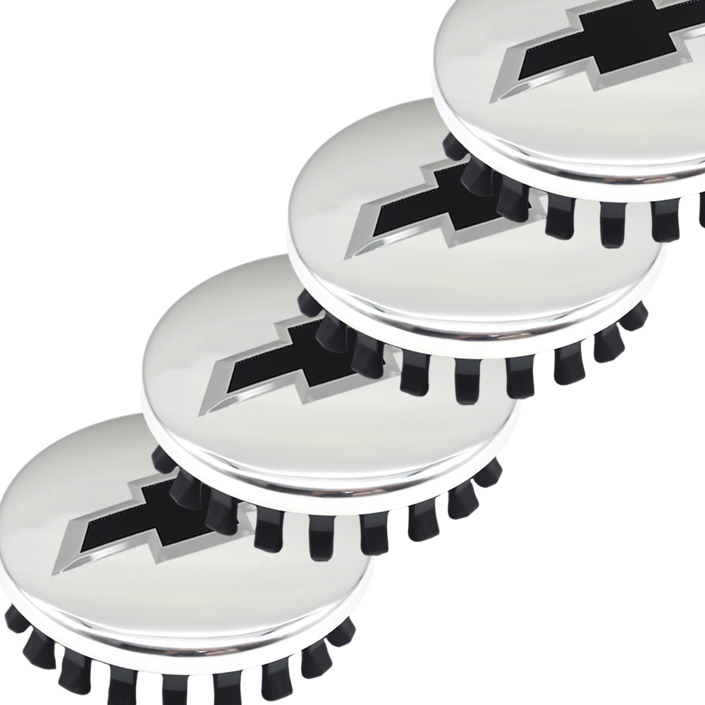 Chrome & Black 83mm Center Cap for Chevrolet Silverado, Suburban, Tahoe | OE# 22837060