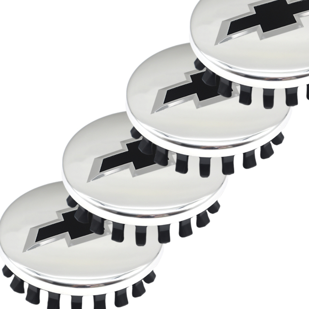 Chrome & Black 83mm Center Cap for Chevrolet Silverado, Suburban, Tahoe | OE# 22837060