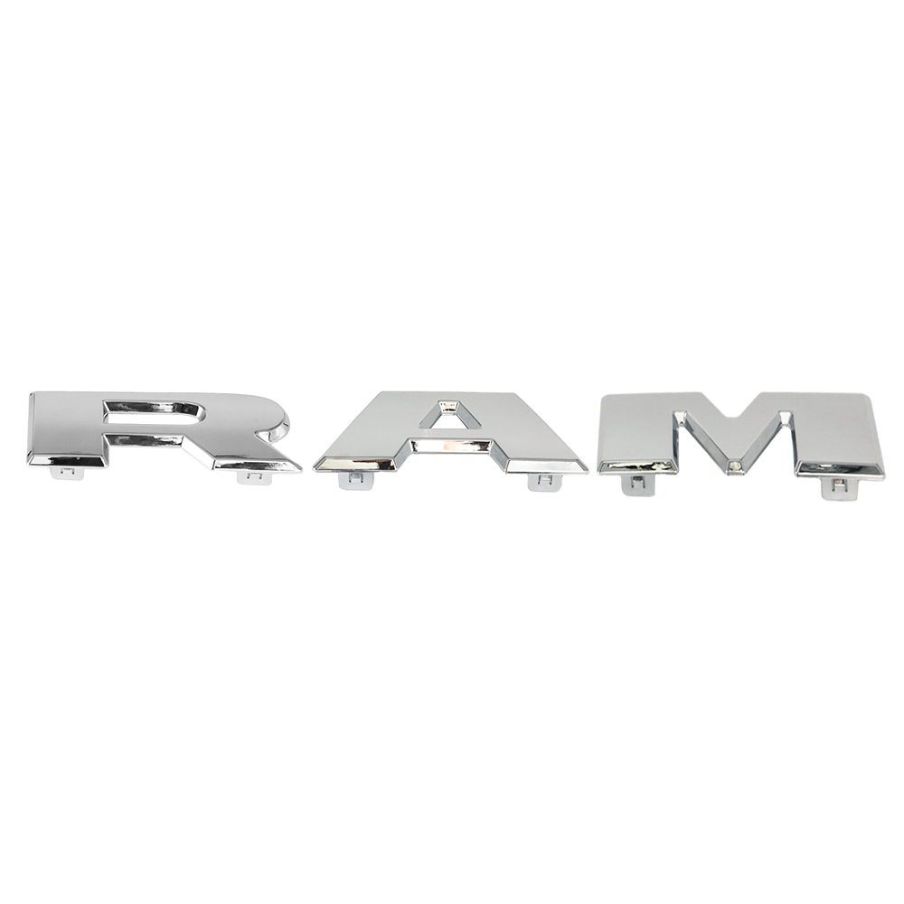 2019-2023 RAM 1500 ABS Front Grille Letter Nameplate Gloss Chrome Dodge 68311411AA