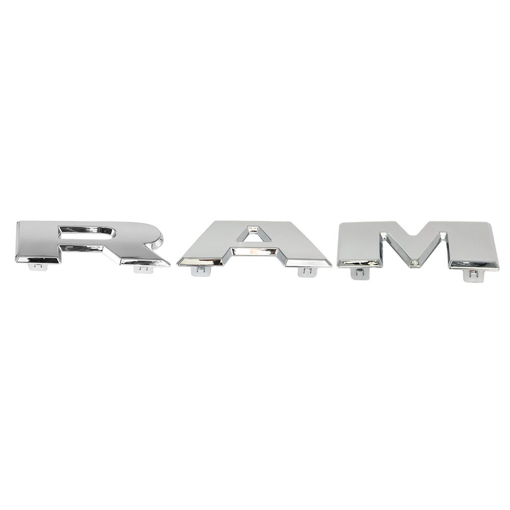 2019-2023 RAM 1500 ABS Front Grille Letter Nameplate Gloss Chrome Dodge 68311411AA