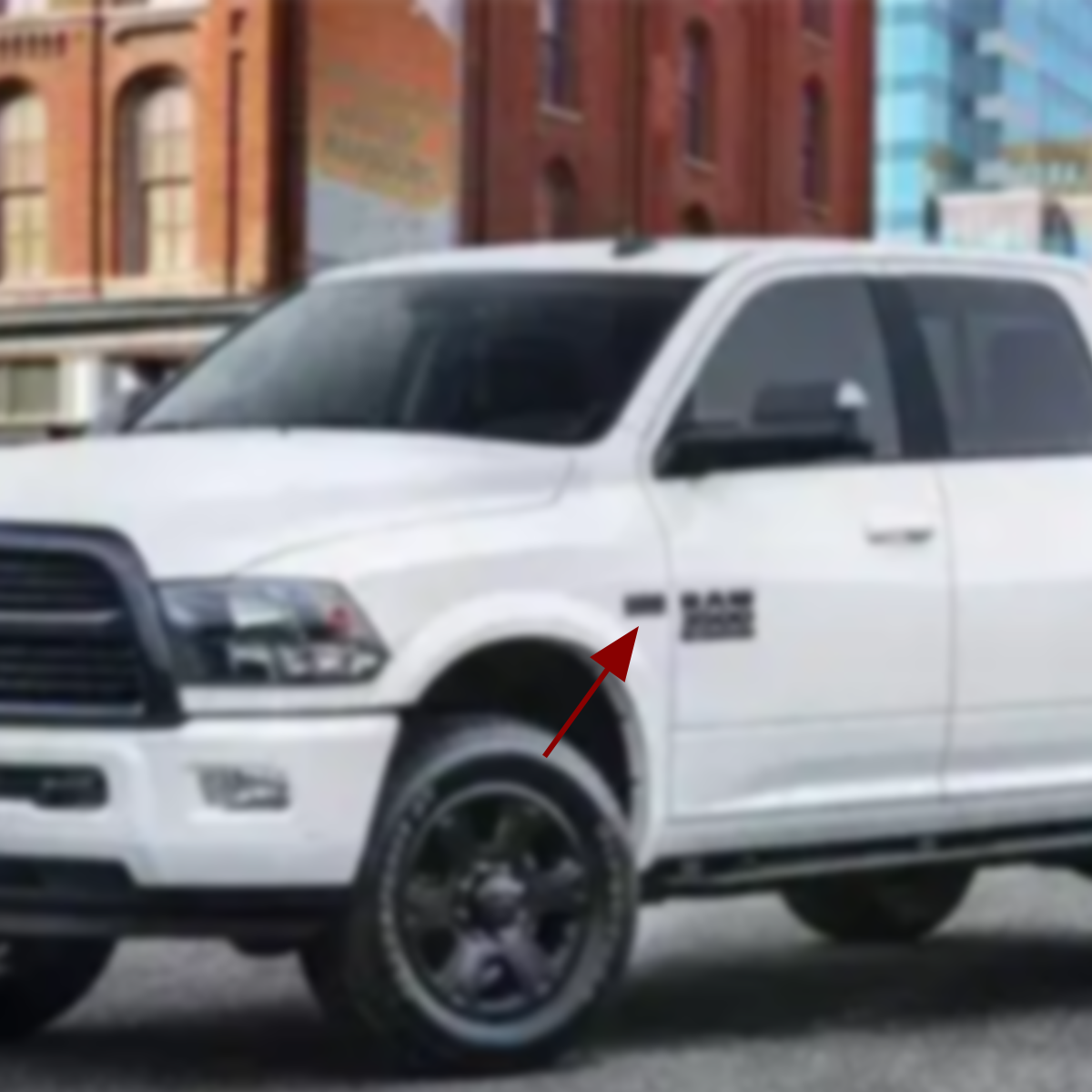 2Pcs 2019-2022 Ram 2500/3500 ABS Fender Side Badge Black Chrome Dodge Left Right Decal