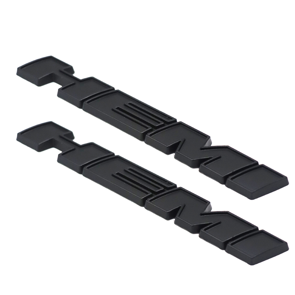 2Pcs 2011-2019 Charger Challenger Metal Hemi Badge Matte Black Dodge Decal Nameplate