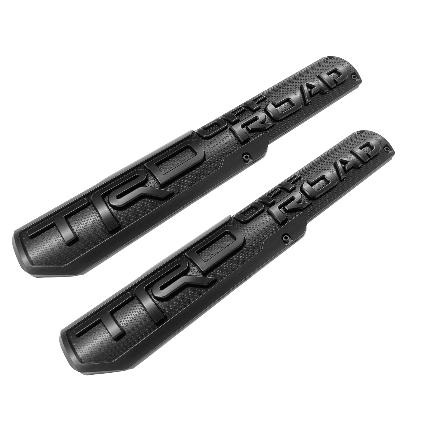 2PCS Tundra Tacoma 4Runner Plastic TRD SPORT Fender Side Emblem Sticker Matte Black Toyota