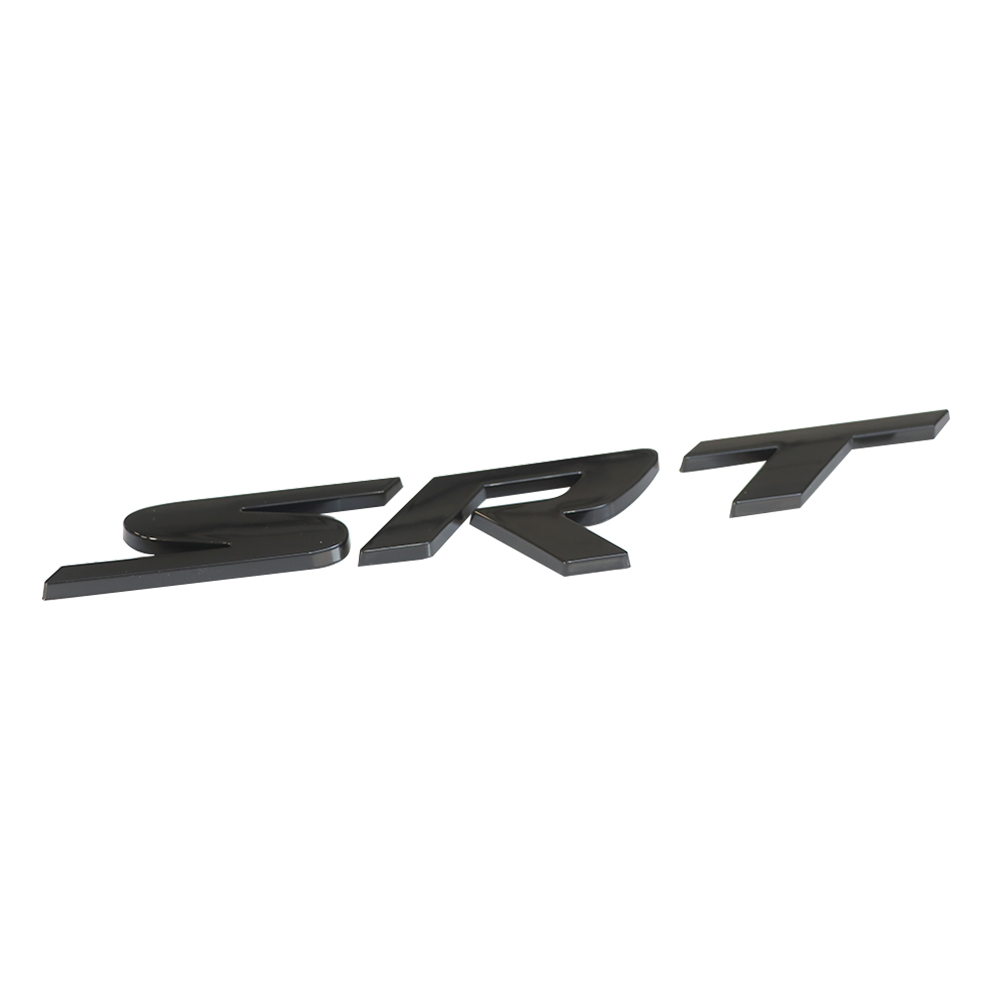 2011-2020 Grand Cherokee ABS Plastic SRT Tailgate Emblem Gloss Black Jeep