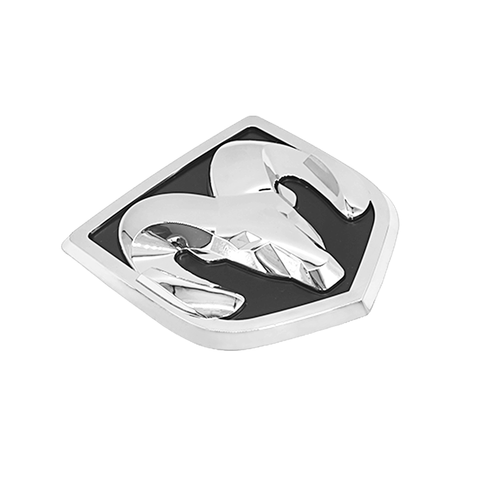 For 2013-2018 RAM 1500 2500 3500 ABS Rear Tailgate Ram Head Grill Emblem Chrome Black Dodge 68082011AB