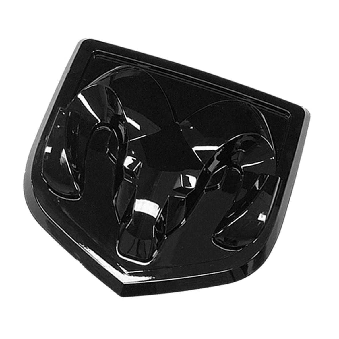 For 2013-2018 RAM 1500 2500 3500 ABS Rear Tailgate Ram Head Grill Emblem Gloss Black Dodge 68245542AE