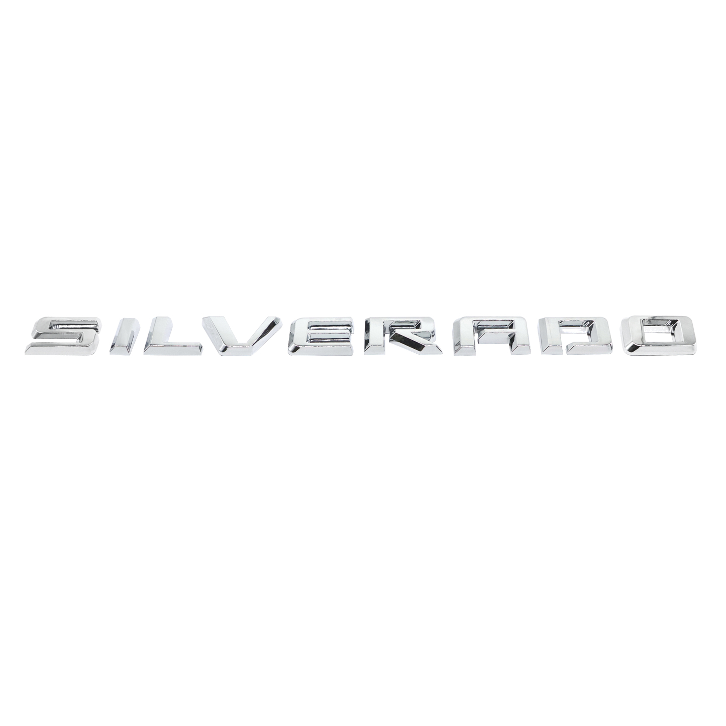 1pcs 2019-2025 Silverado 1500 2500 Plastic Door Fender Letters Chrome Chevrolet 23400409