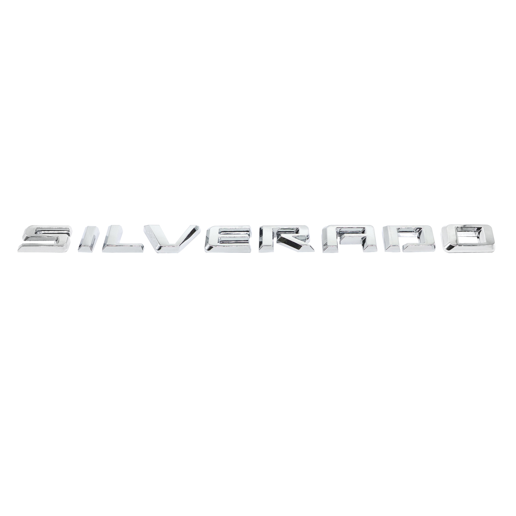 1pcs 2019-2025 Silverado 1500 2500 Plastic Door Fender Letters Chrome Chevrolet 23400409