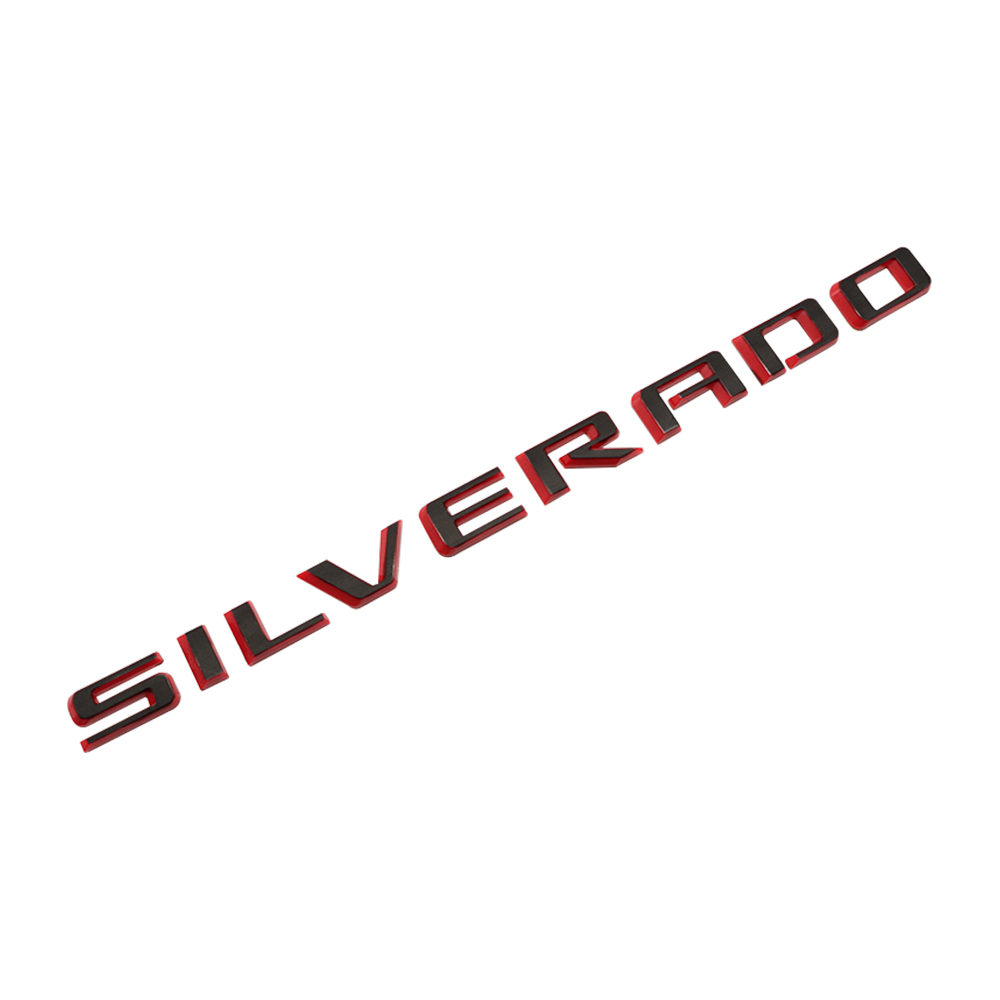 1pcs 2019-2025 Silverado 1500 2500 Plastic Tailgate Letters Black Red Chevrolet 23400409