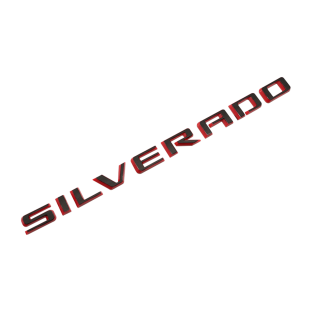 1pcs 2019-2025 Silverado 1500 2500 Plastic Tailgate Letters Black Red Chevrolet 23400409