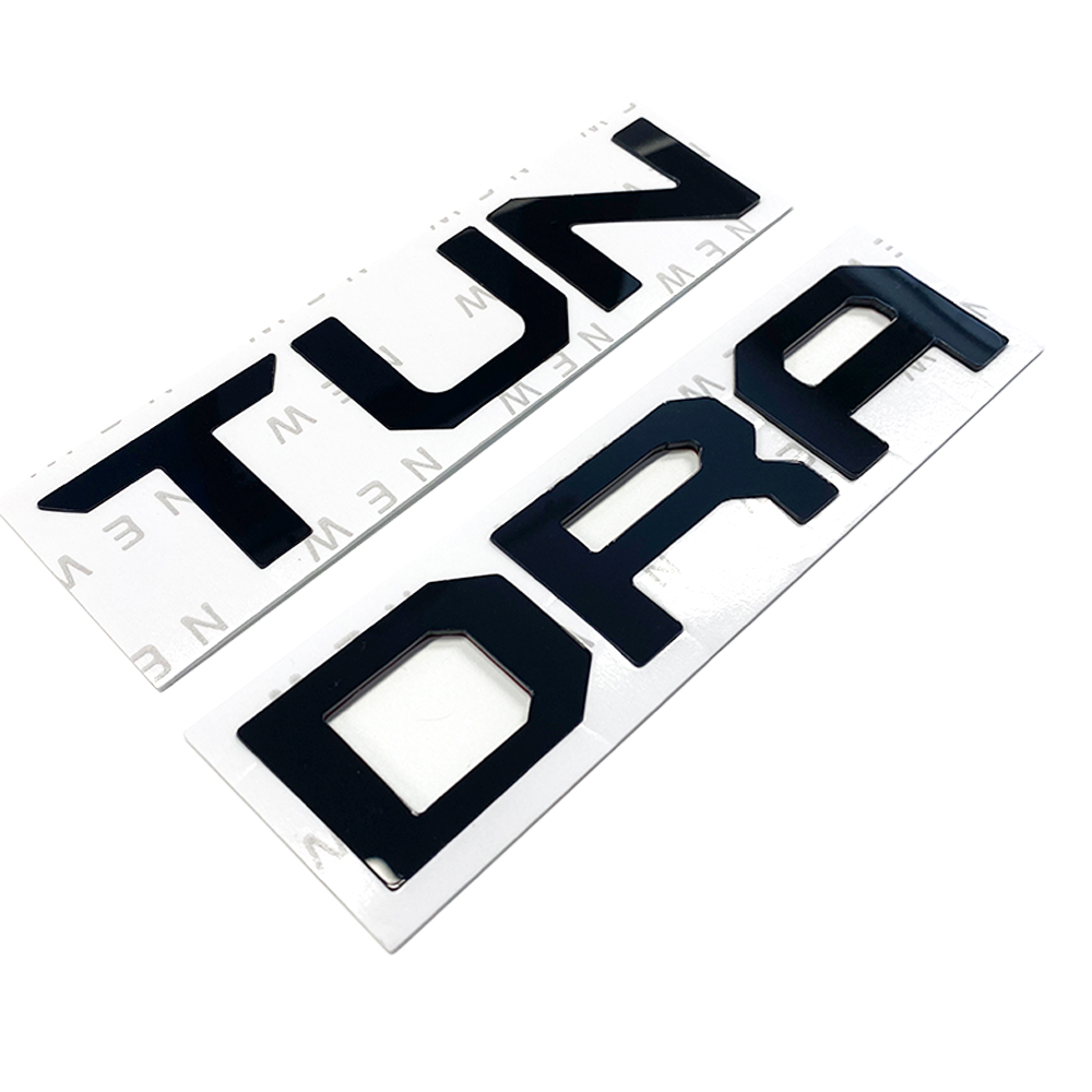 1Pc 2022-2026 Tundra Acylic Front Grille Letters Black Toyota