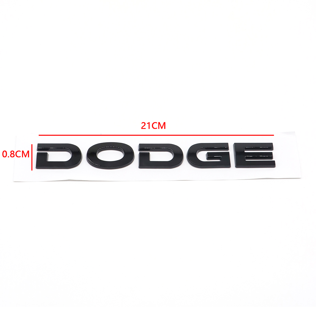 2009-2012 Charger Journey Avenger 300 ABS Tailgate Letter Gloss Black Dodge Chrysler Rear Trunk Decal