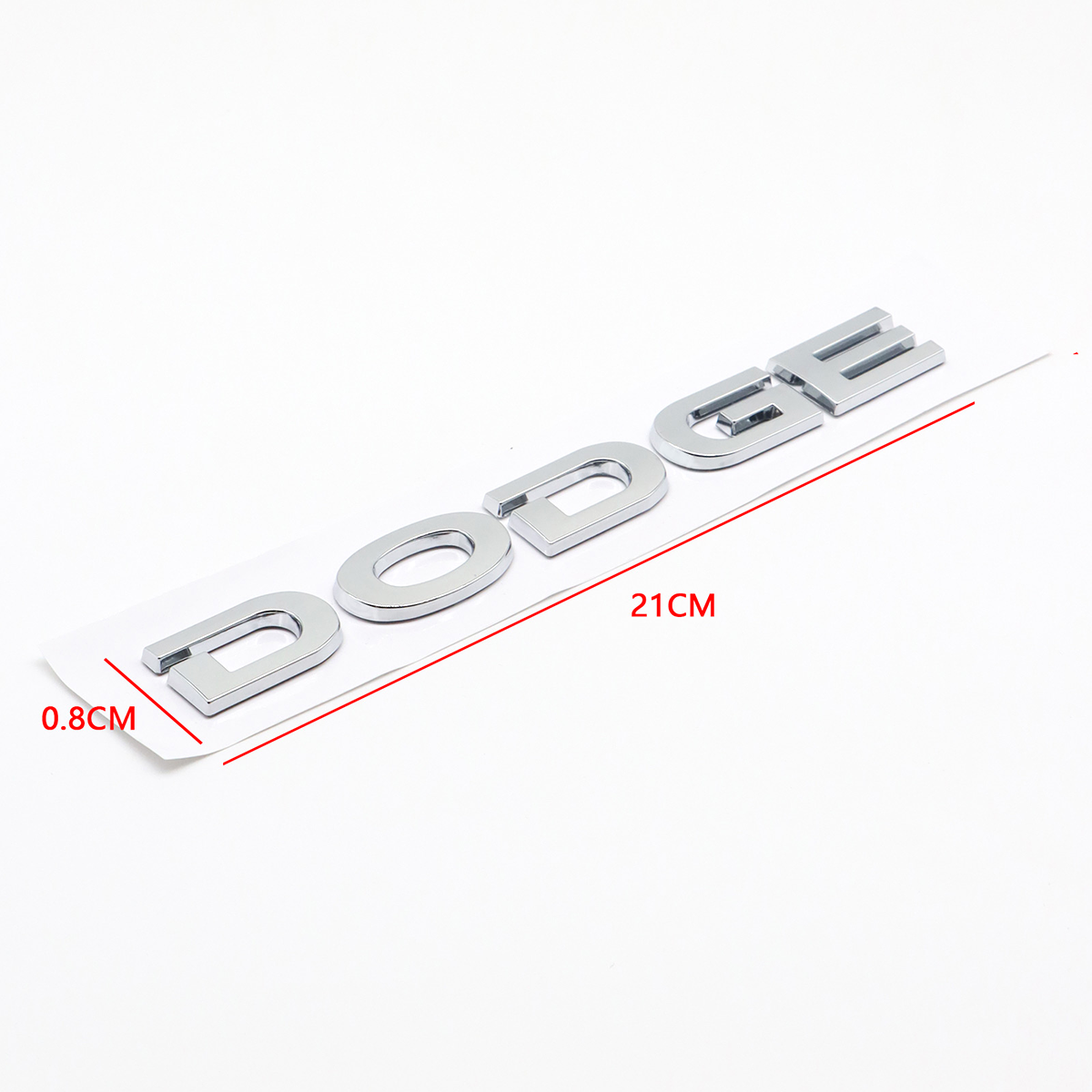 2009-2012 Charger Journey Avenger 300 ABS Tailgate Letter Gloss Chrome Dodge Chrysler Rear Trunk Decal