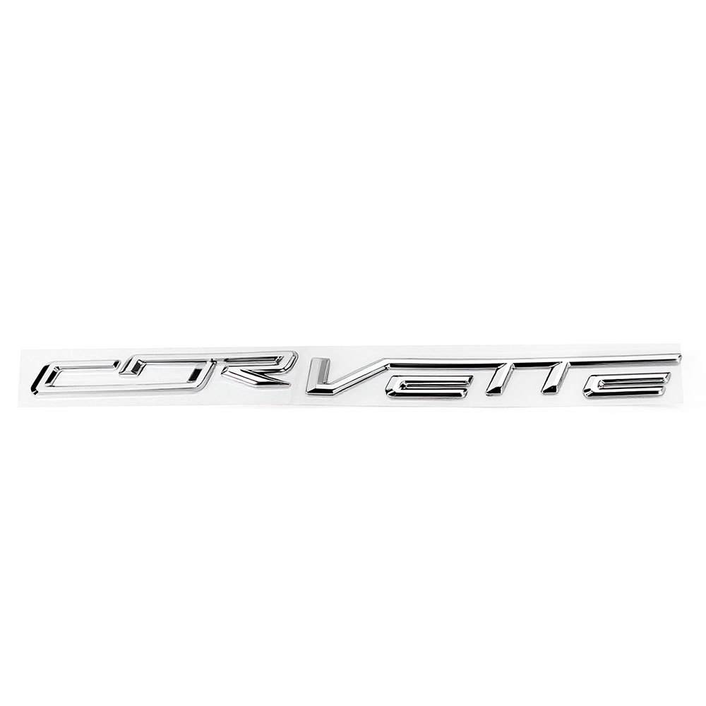 1PC 2014-2019 Corvette C7 R Z06 Plastic Rear Bumper 3D Letters Chrome Chevrolet 23465587