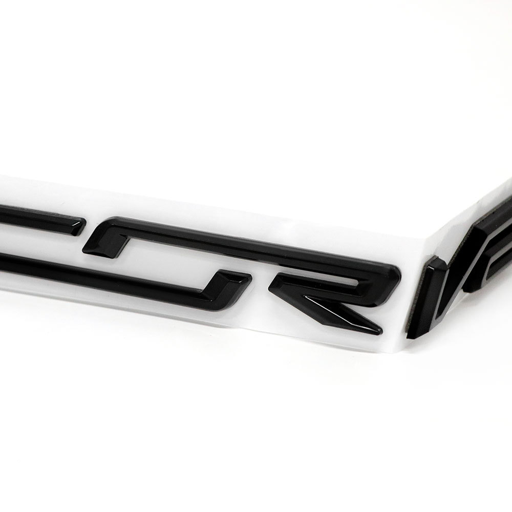 1PC 2014-2019 Corvette C7 R Z06 Plastic Rear Bumper 3D Letters Black Chevrolet 23465587