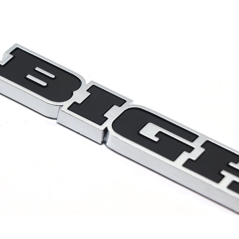 2019-2026 Ram 1500 ABS BIGHORN Tailgate Badge Black Chrome Dodge Rear Trunk Decal Nameplate