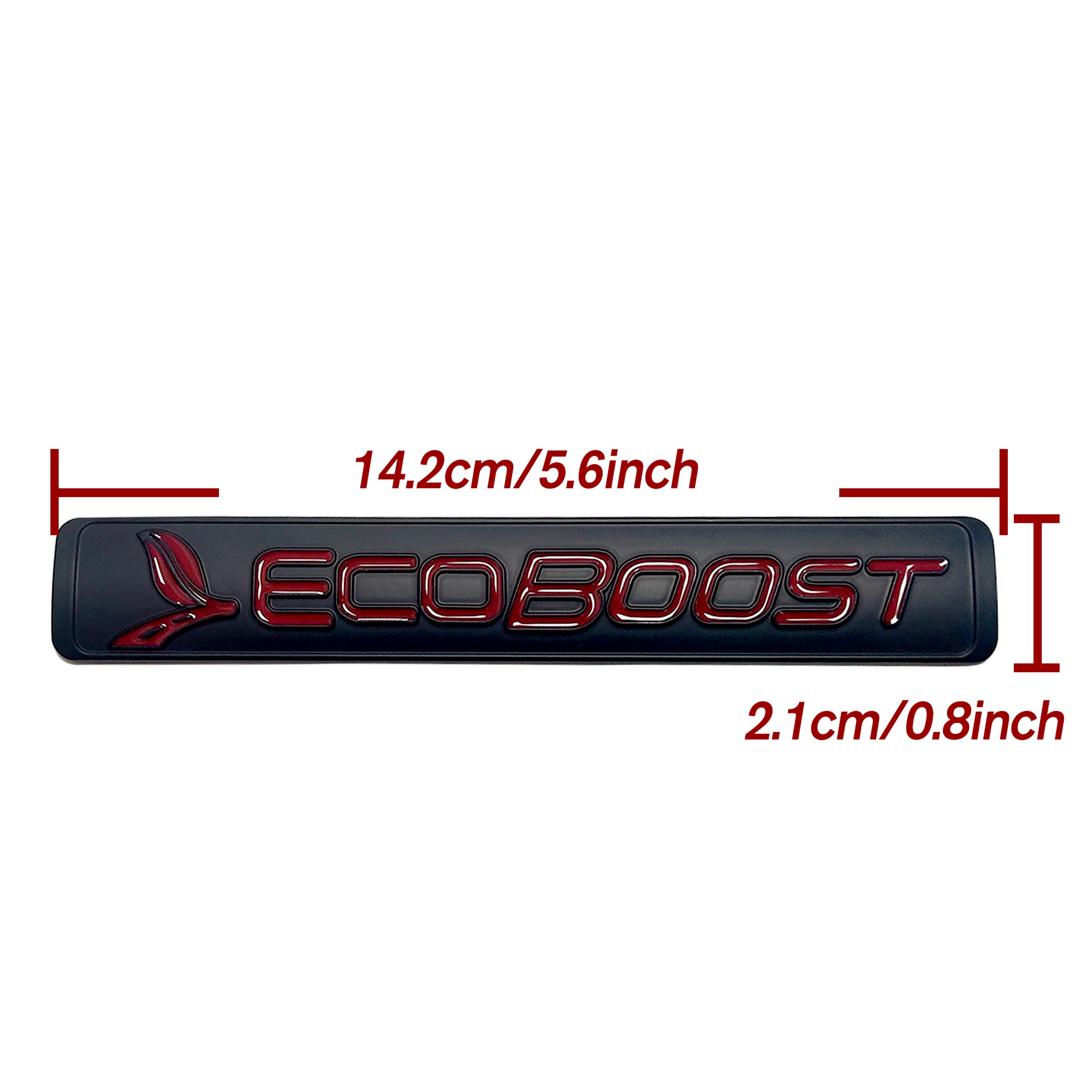 2011-2026 F-150 Mustang Explorer Ranger EcoSport Metal EcoBoost Fender Badge Black Red Ford Decal Nameplate