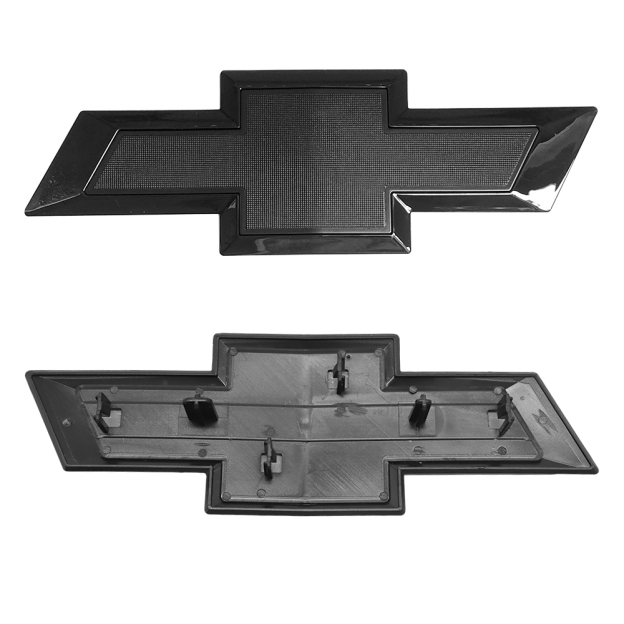 2015-2019 Silveado 1500 2500HD 3500HD ABS Plastic Front Grille Bowtie Emblem Gloss Black Chevrolet 23303574