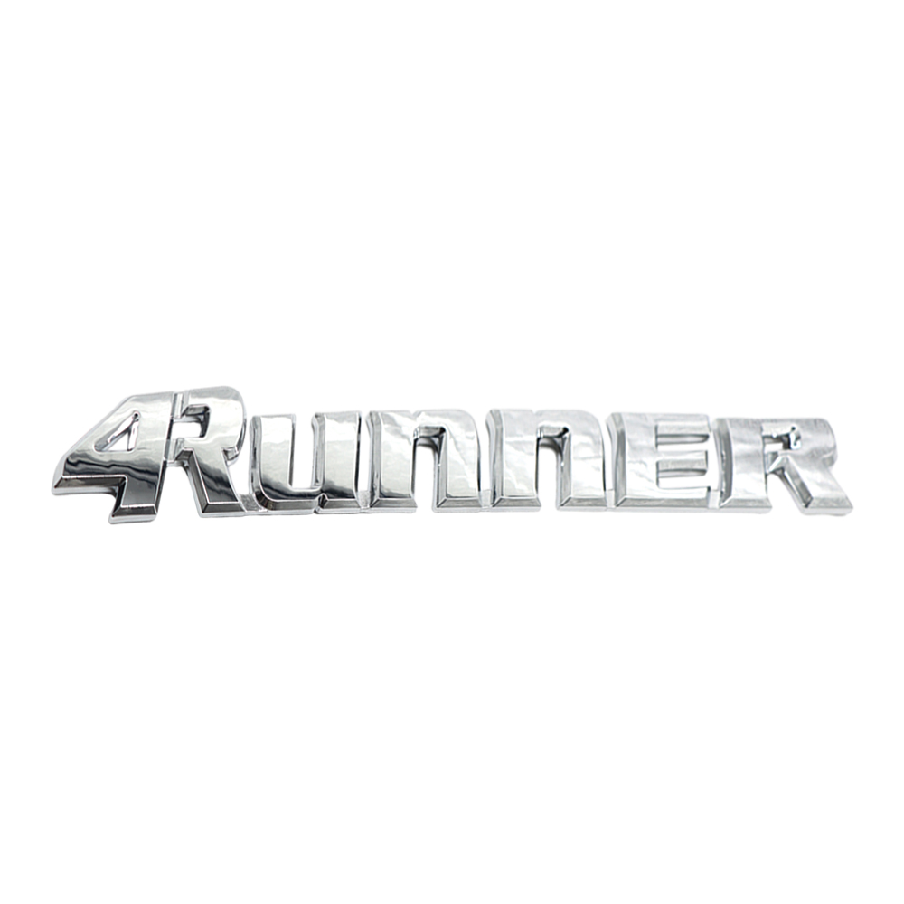1PCS 1996-2002 4Runner ABS Plastic Letter Rear Tailgate Trunk Gloss Silver Toyota 75445-35060