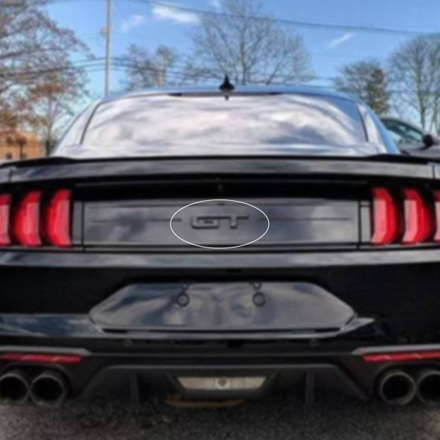 2015-2022 Mustang GT Tailgate Badge ABS Matte Black Ford 3D Rear Trunk Sticker Decal Nameplate