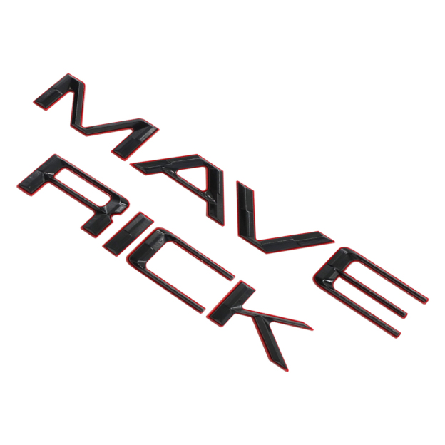 2022-2025 Maverick Rear Tailgate Letters Nameplate ABS Black Red Ford 3D Decal Sticker