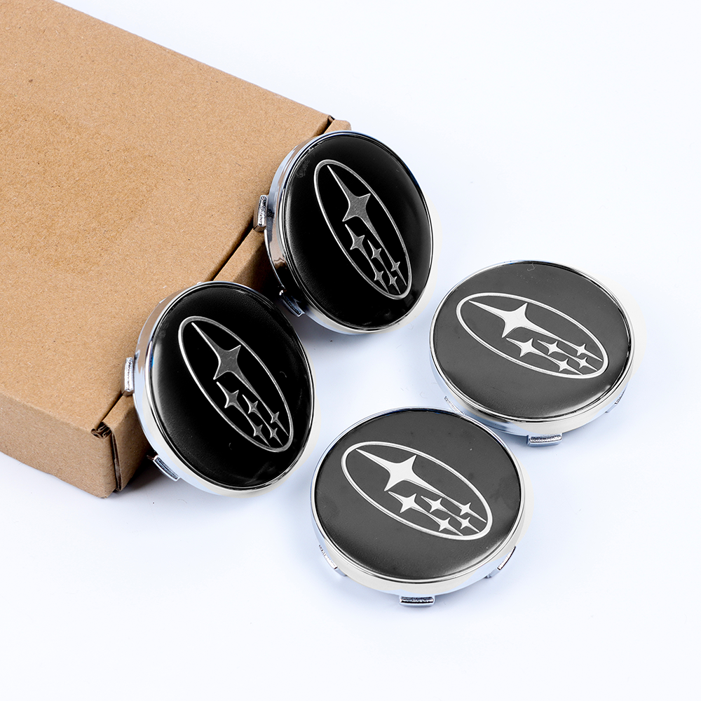 4Pcs Forester Crosstrek ABS Plastic Wheel Center Caps Rim Gloss Black 28821SA030 Subaru