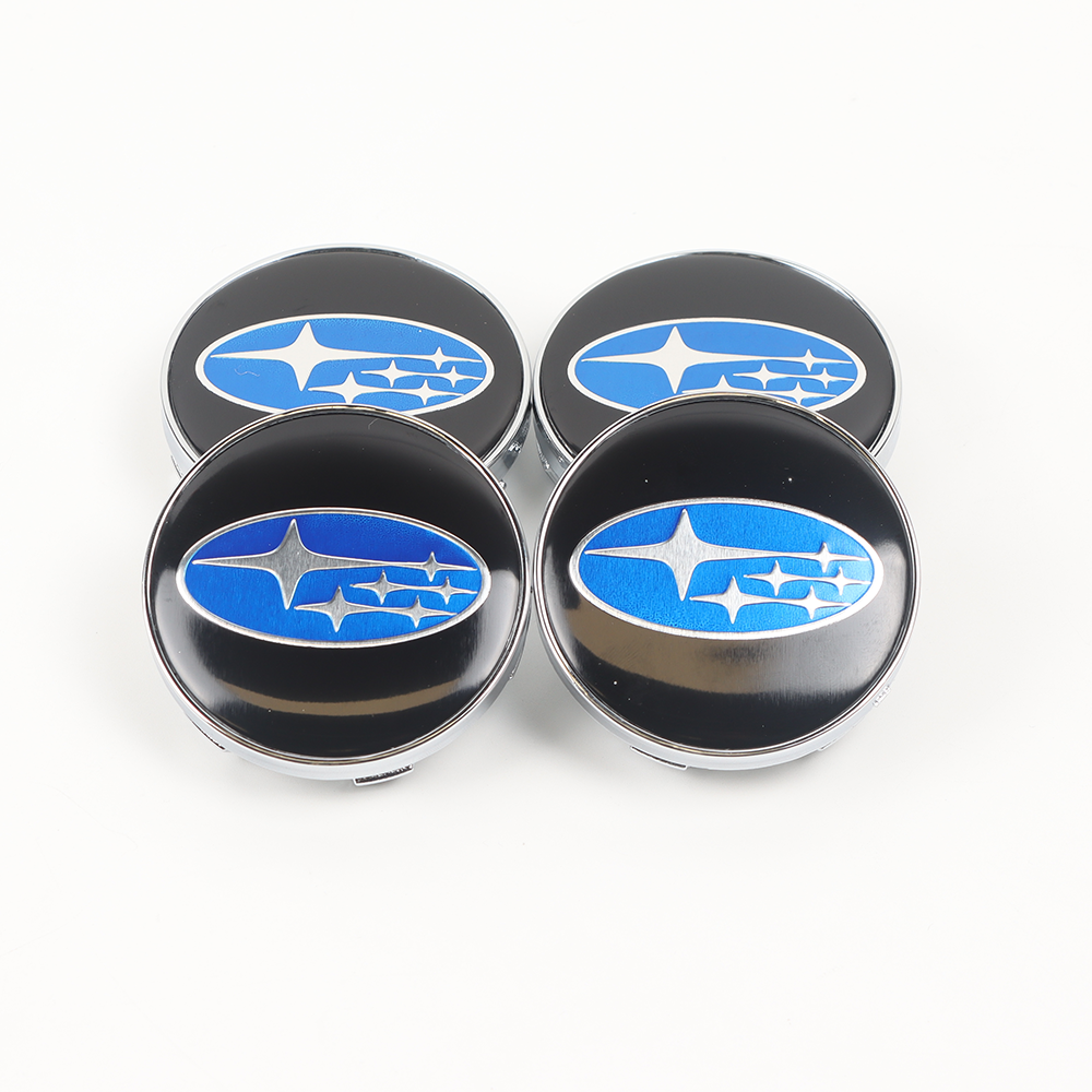 4Pcs 2014-2016 Forester Crosstrek ABS Plastic Wheel Center Caps Rim Black Blue 28821SA030 Subaru