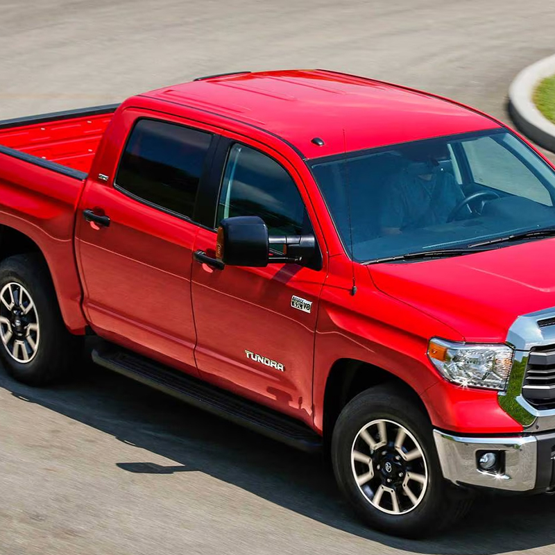 2PCS 2014-2021 TUNDRA ABS 3D Side Door Nameplate Letter Gloss Silver Toyota PT948-34223-02