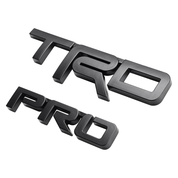 1PC 1984-2024 4RUNNER ABS 3D TRD PRO Letter  Matte Black Toyota PT413-00150