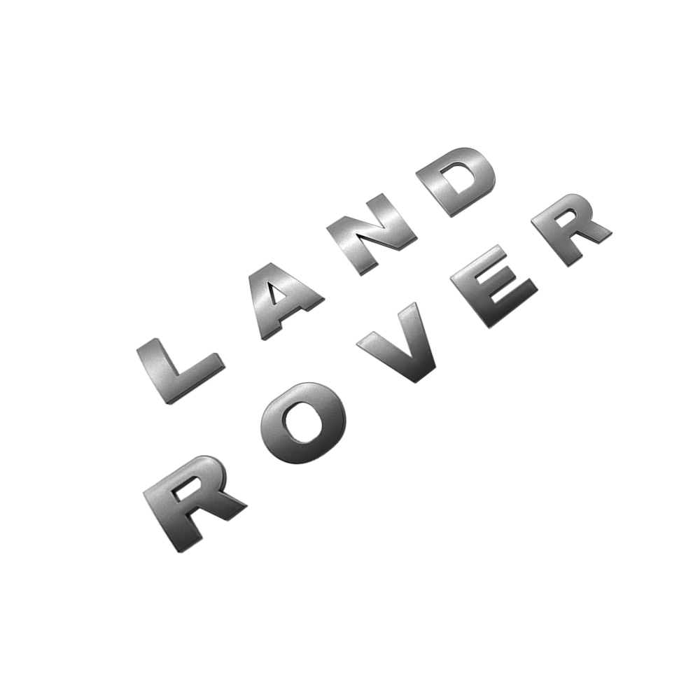 1pc 1989-2004 Land Rover Plastic Front Hood Letters Sticker Dark Gray Land Rover 