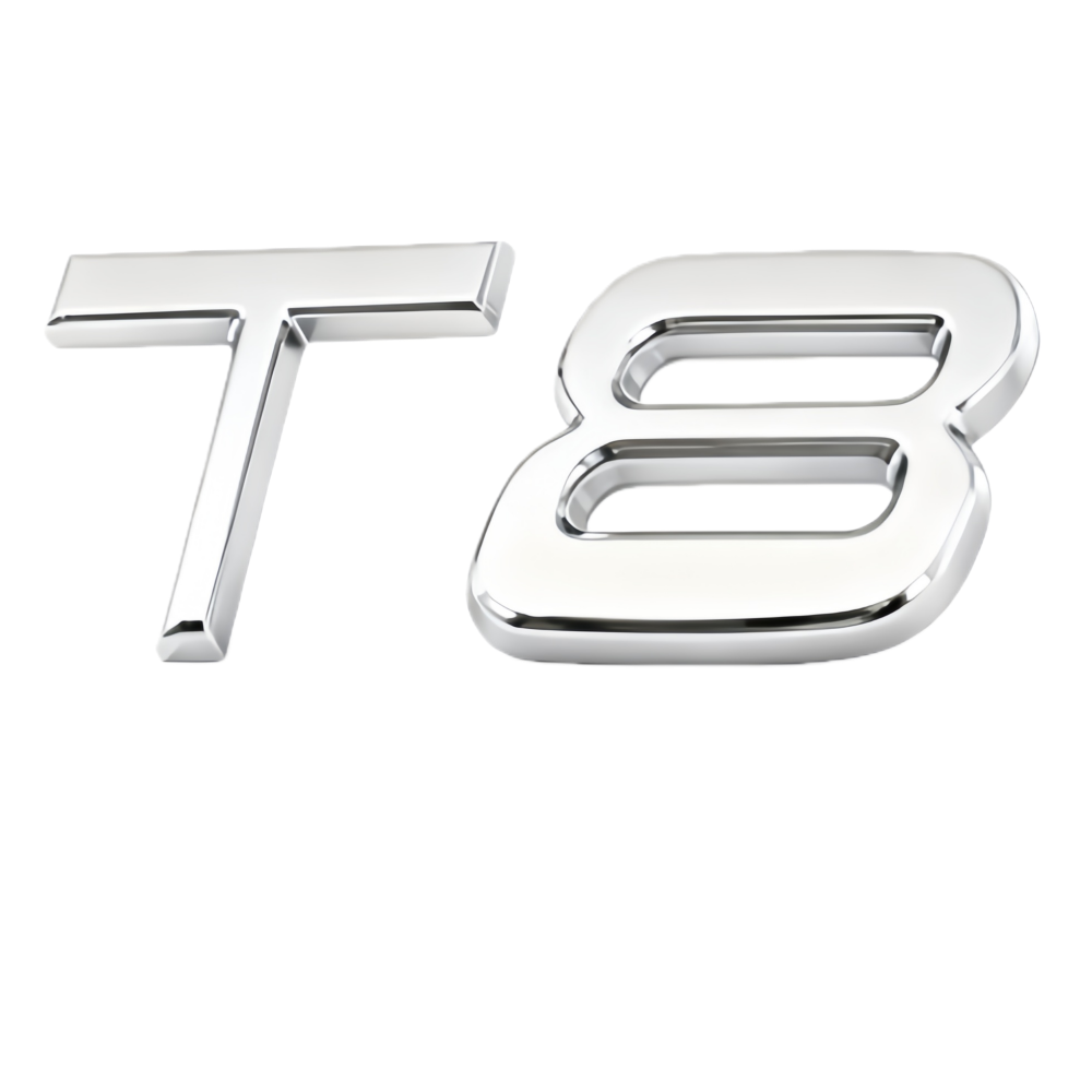 [Copy]2011-2022 S90 Chrome T8 Tailgate Letter Gloss Silver Volvo 32328061