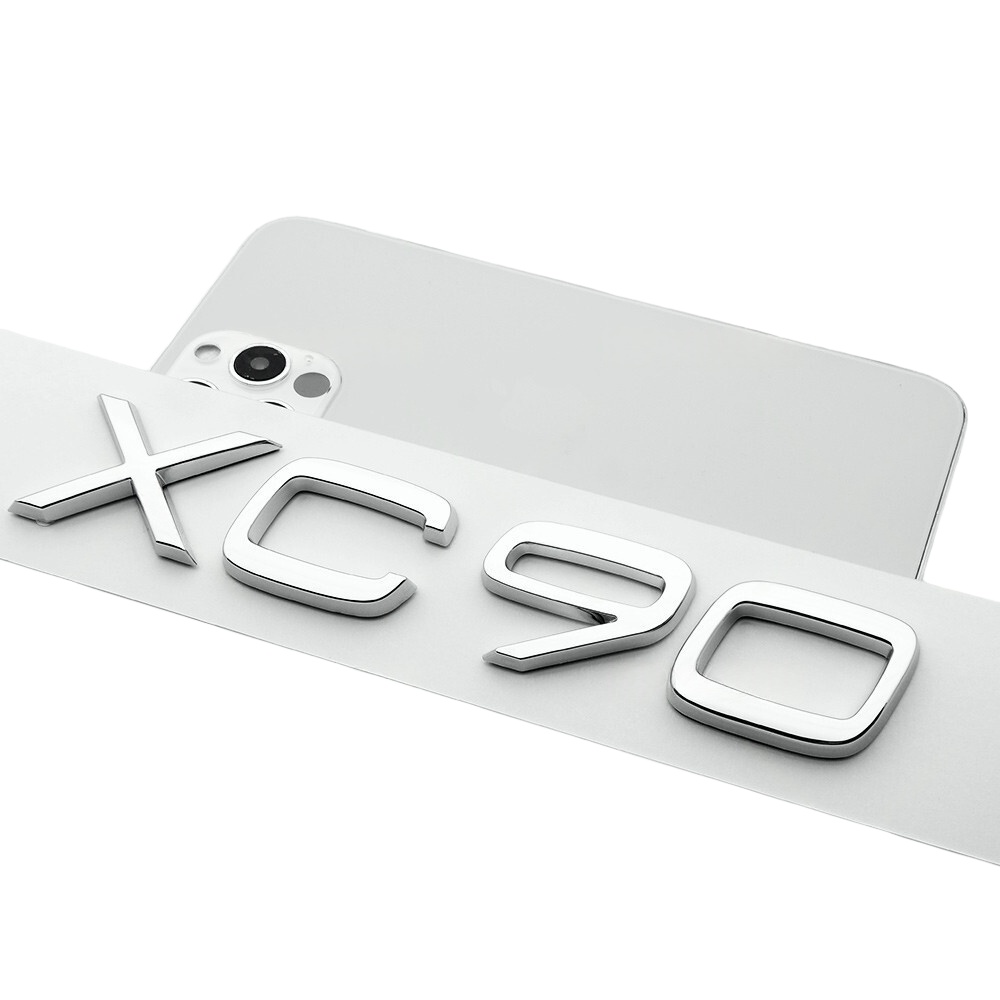 2003-2013 XC90 Chrome Tailgate Letter Gloss Silver Volvo 9483933