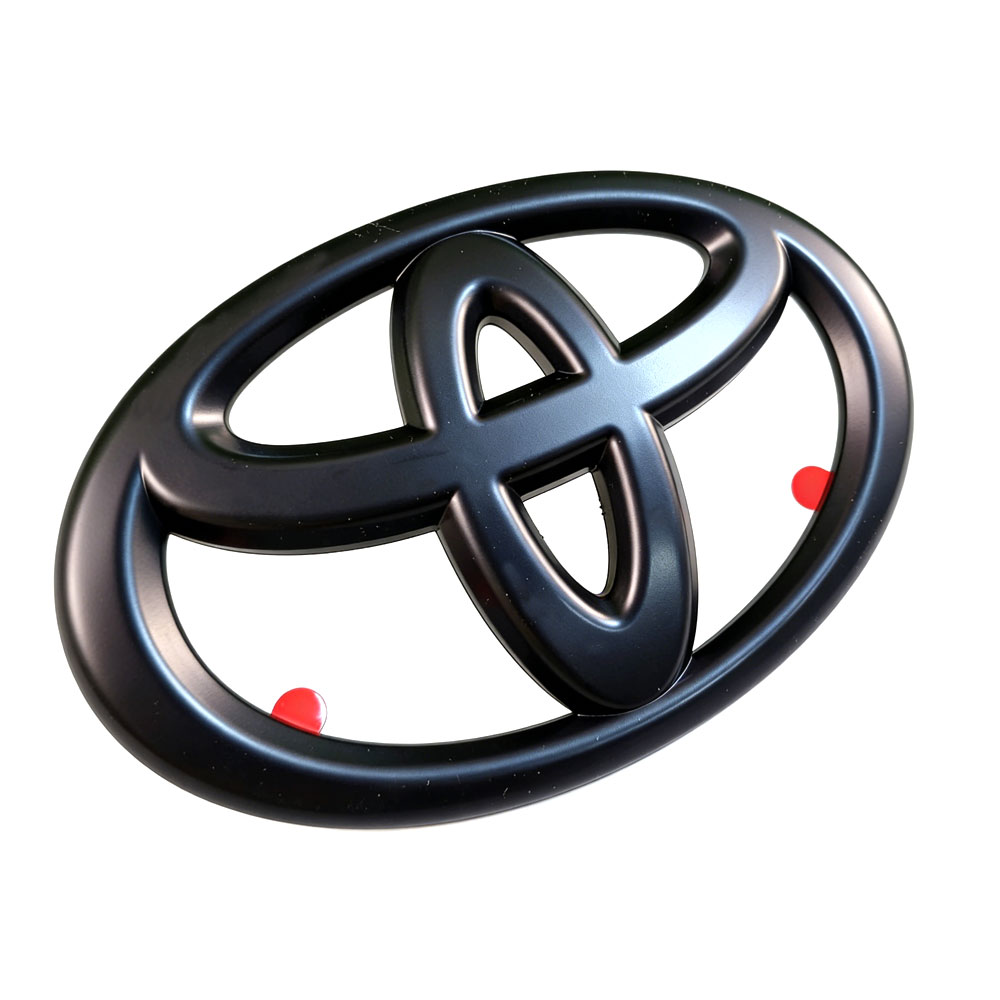 1pc 2022 -2025 Tundra Plastic Front Grille Emblem Overlay Matte Black Toyota PT948-34222-02
