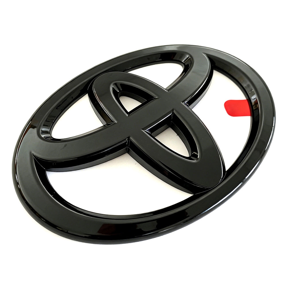 1pc 2022 -2025 Tundra Plastic Front Grille Emblem Overlay Glossy Black Toyota PT948-34222-02