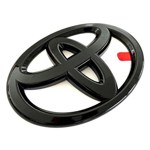 1pc 2022 -2025 Tundra Plastic Front Grille Emblem Overlay Glossy Black Toyota PT948-34222-02