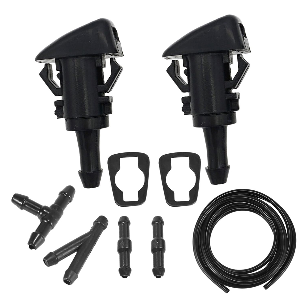 Windshield Washer Nozzle Kit with Hose For Dodge Grand Caravan 4805742AB