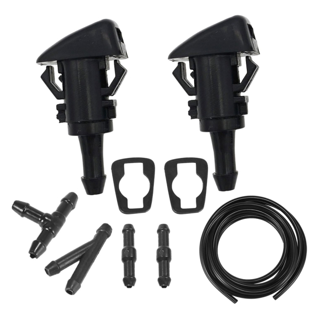 Windshield Washer Nozzle Kit with Hose For Dodge Grand Caravan 4805742AB