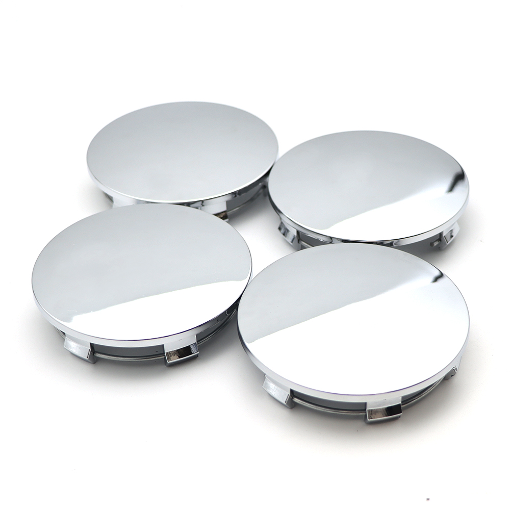 4PCS 83mm Gloss Chrome Wheel Center Caps For Silverado Suburban Tahoe