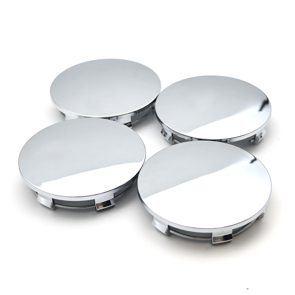 4PCS 83mm Gloss Chrome Wheel Center Caps For Silverado Suburban Tahoe
