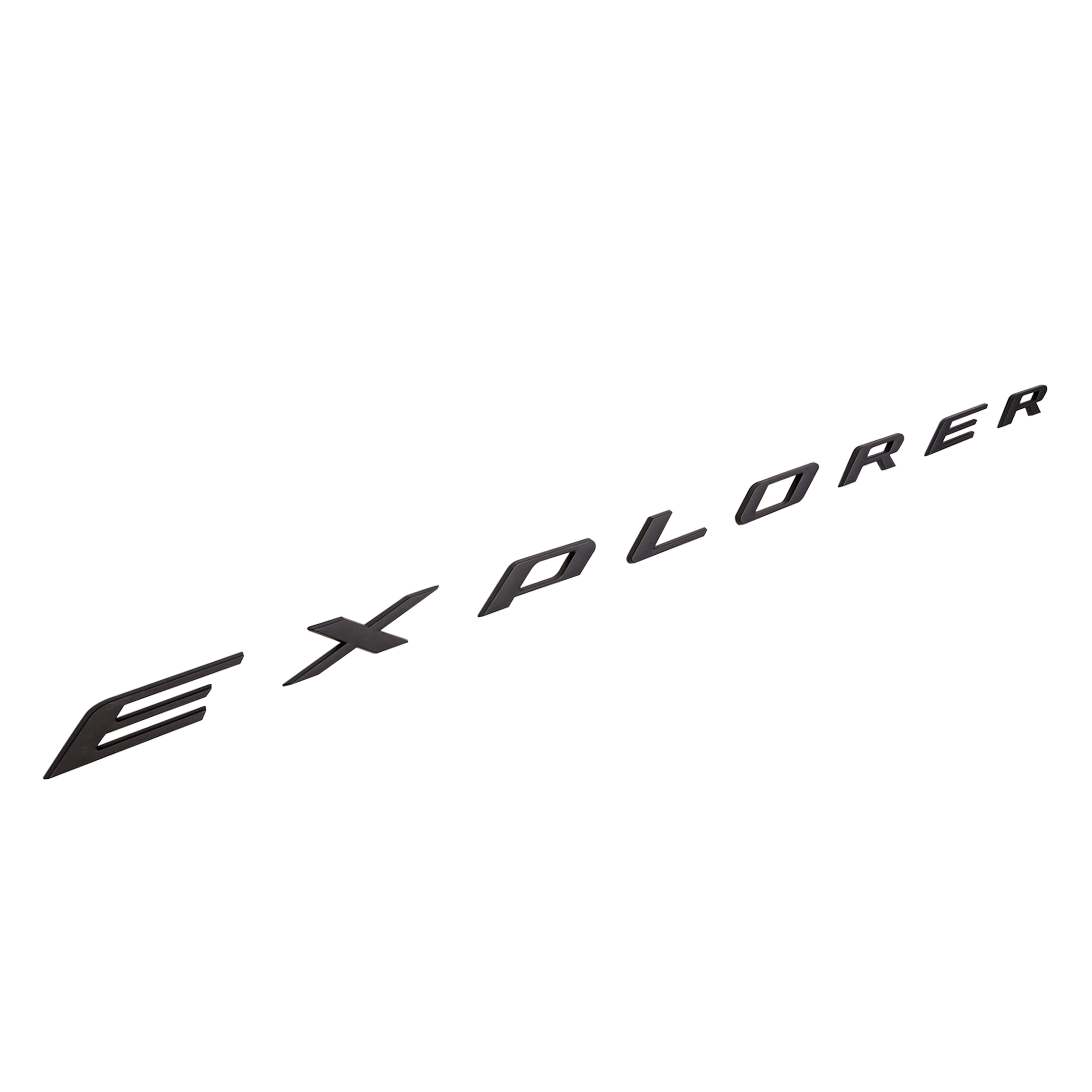 Ford Explorer 2011-2024 Front Hood Letters Emblems Badges 3D Raised Stickers Decals Matte Black