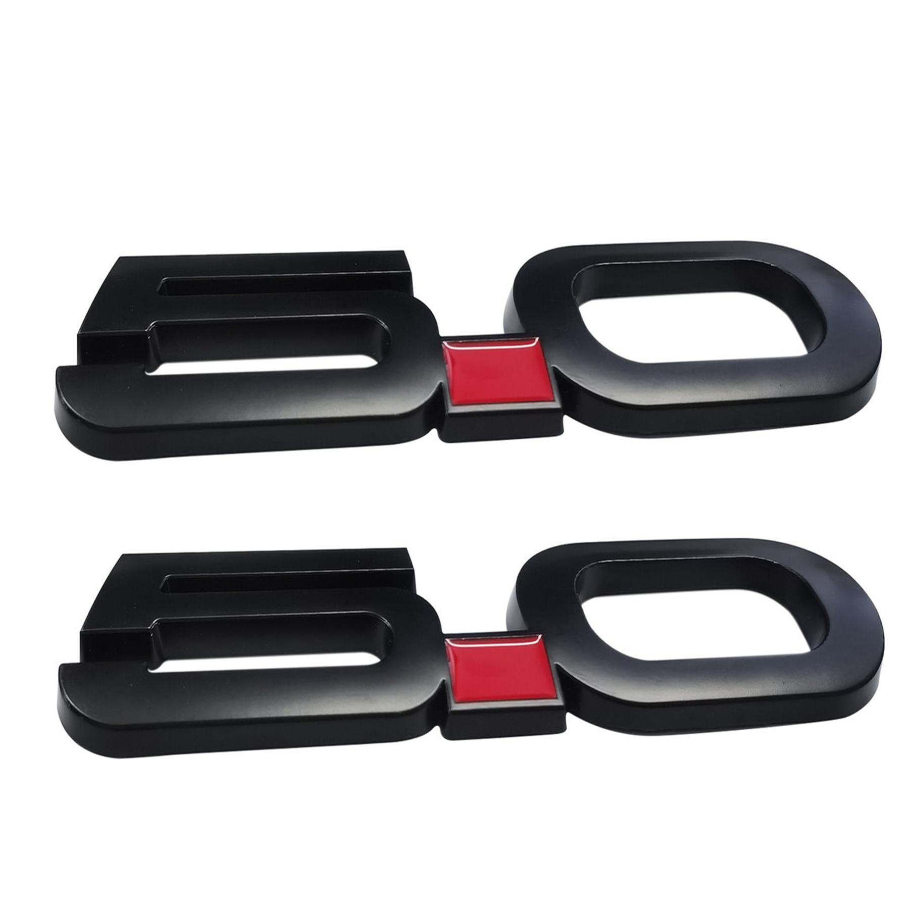 Ford Mustang 2015-2020 GT 5.0 Side Fender Emblems Badges Nameplate 3D Stickers Decals Matte Black 2PCS SET  