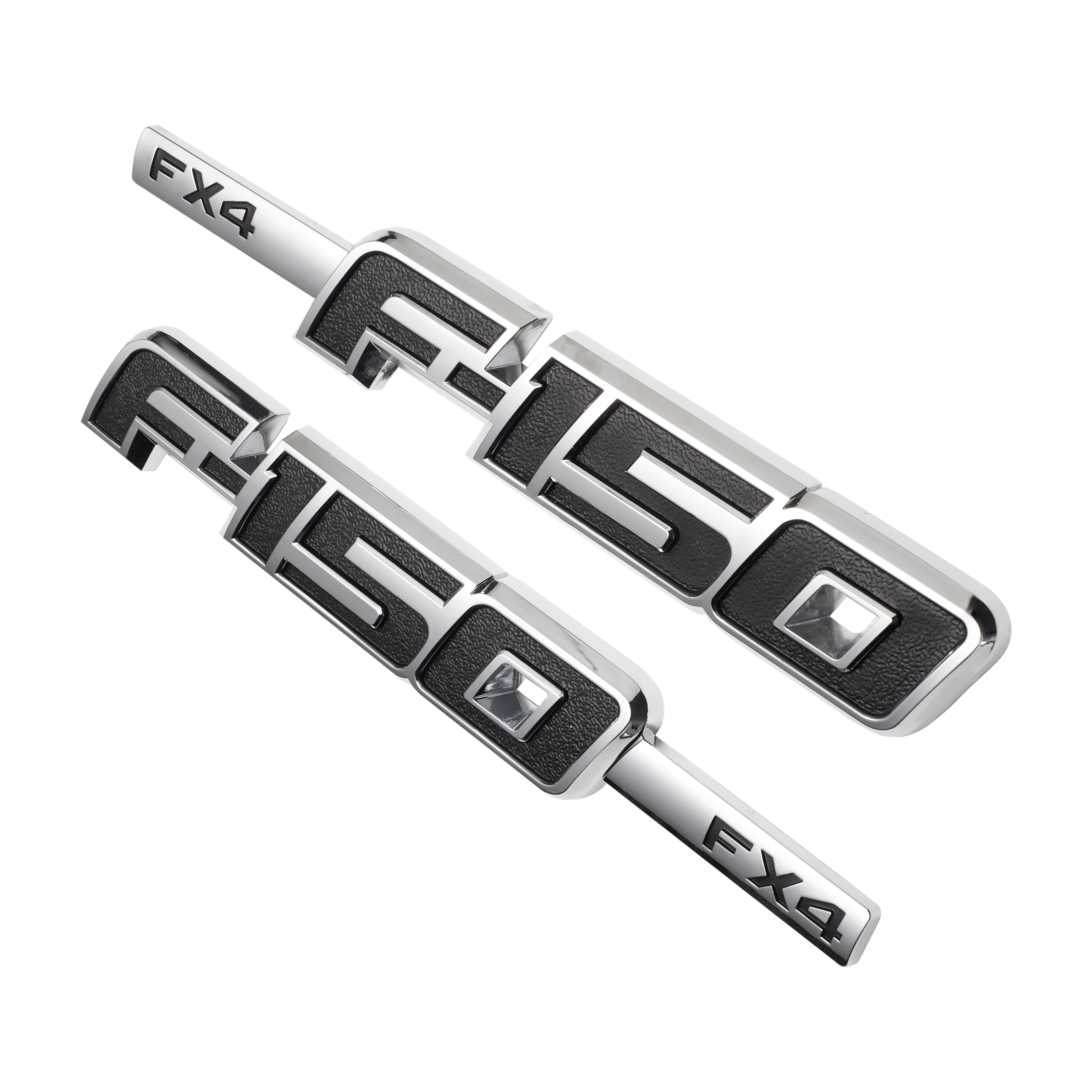 Ford F-150 FX4 2009-2014 Drivers Side Fender emblems Badges Door Letters 3D Raised Sticker Decal Nameplate 2PCS SET