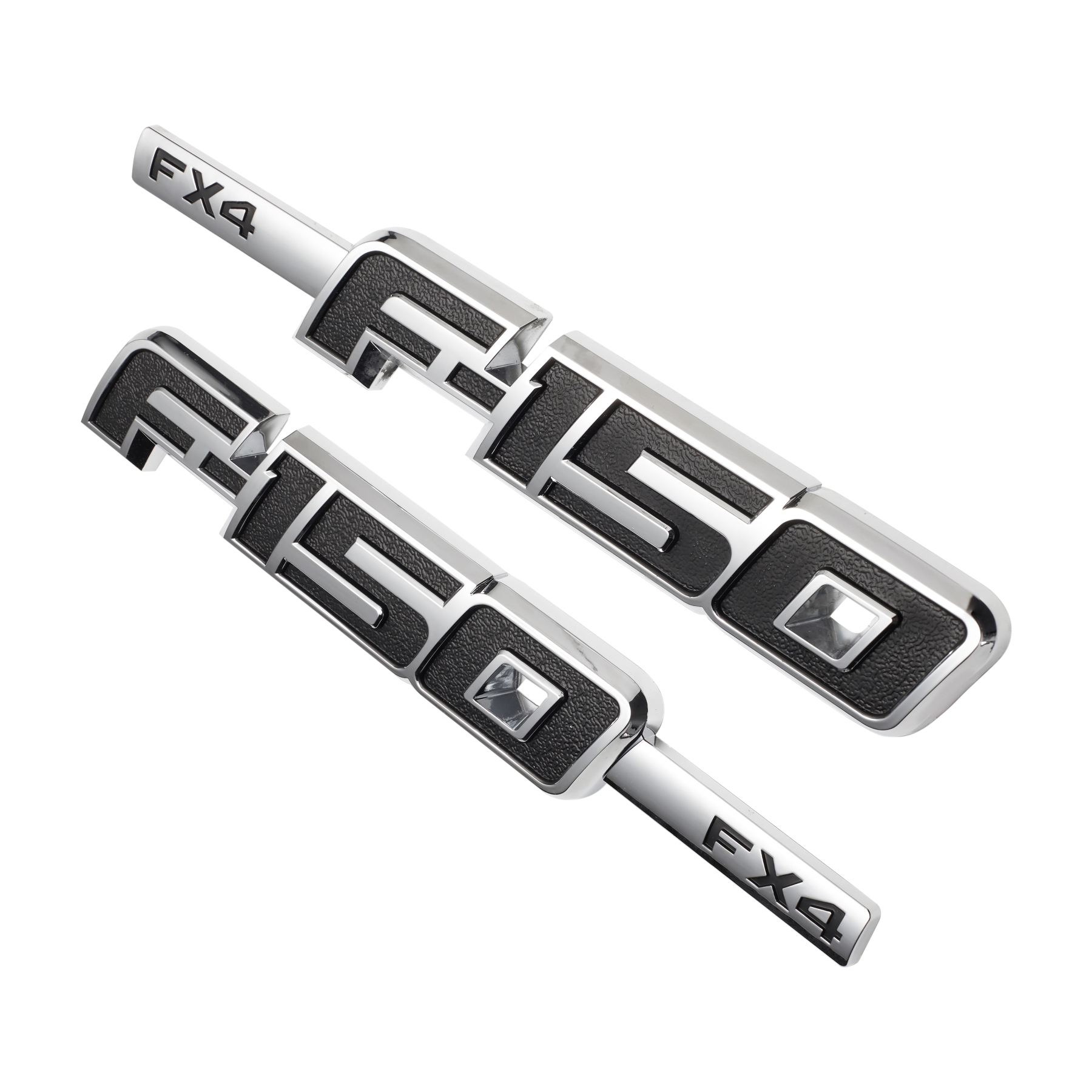 Ford F-150 FX4 2009-2014 Drivers Side Fender emblems Badges Door Letters 3D Raised Sticker Decal Nameplate 2PCS SET